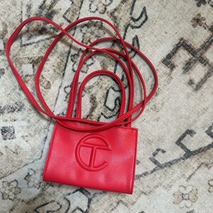 Telfar Small Red Shopper Bag